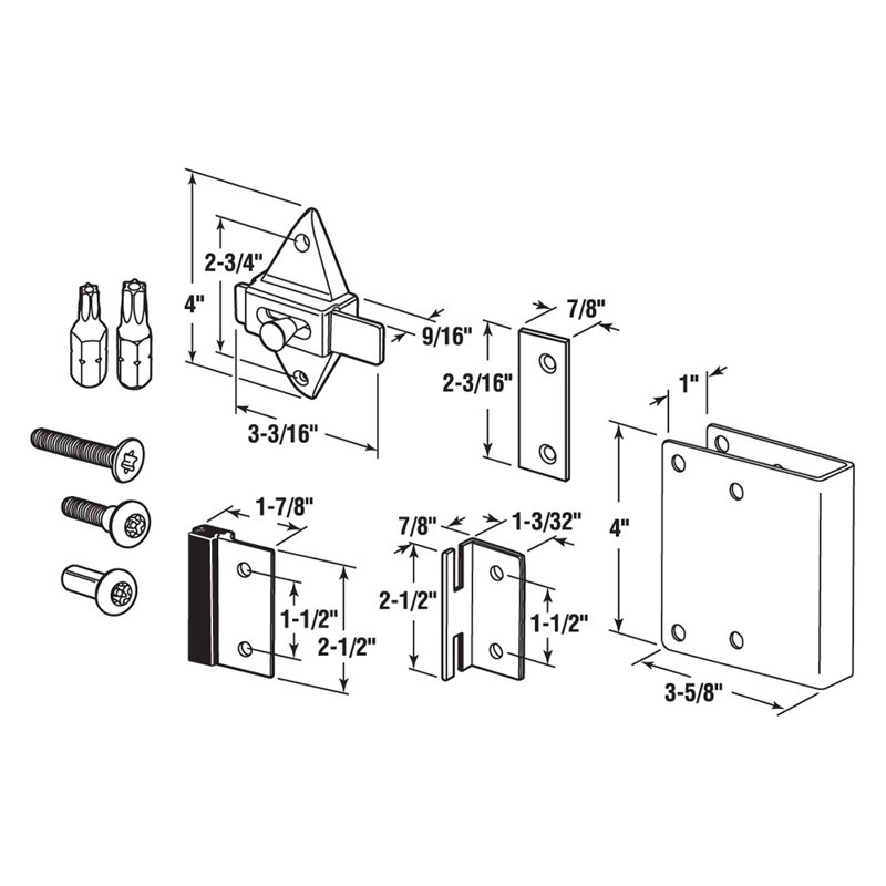 "Qwik-Fix" Repair Kit For 1 In. Square Edge Inswing Doors