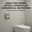 Porte-papier hygiénique encastré avec plateau-poussoir - Acier inoxydable mural au fini chromé - Peu encombrant, hygiénique et résistant à la rouille pour les salles de bain modernes-122613112