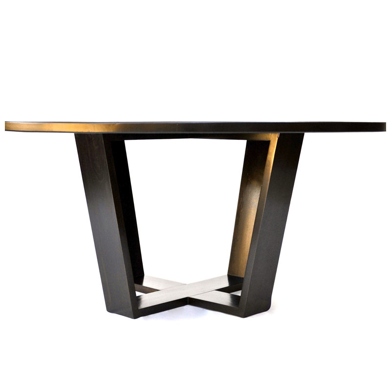 Rasucci Round Dining Table, Ebony