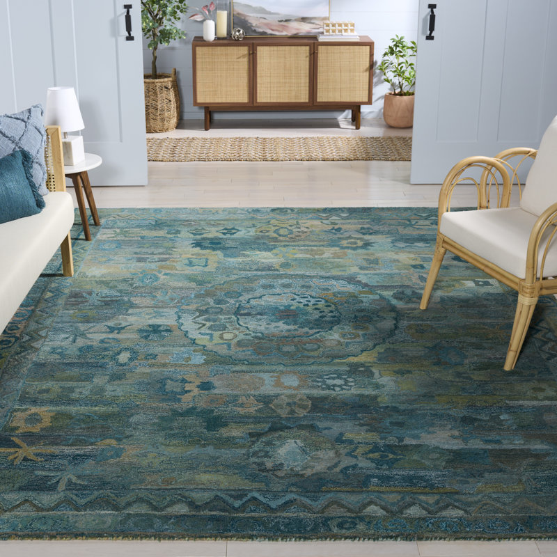 Oriental Hand Tufted Area Rug, Rectangle 244 x 305 cm