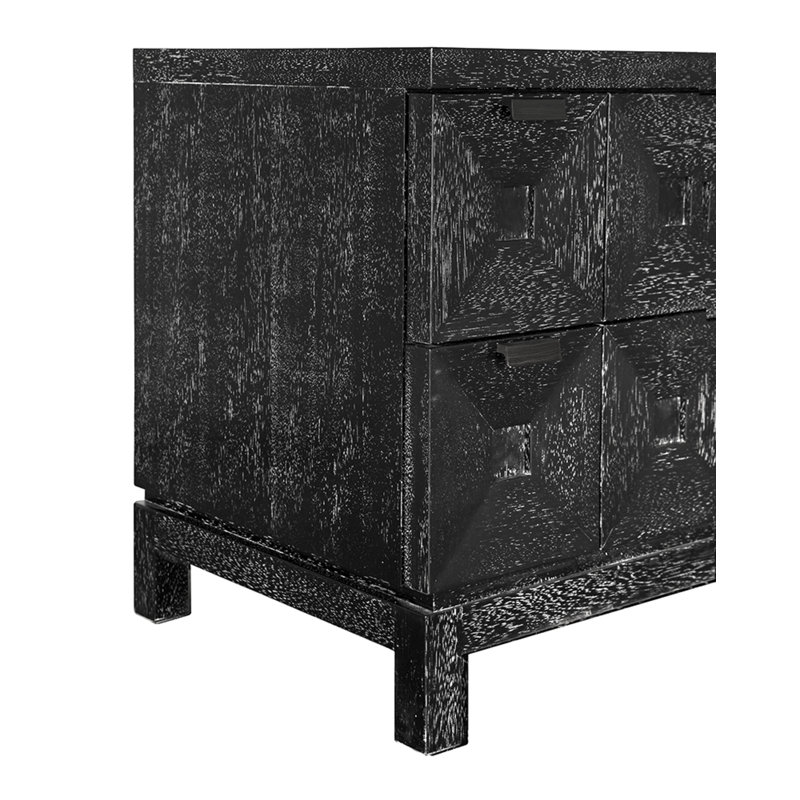 Musashi 2 Drawer, Small, Black Walnut