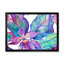 Turquoise et orchidée mauve - peinture sur toile-67232673-67232679