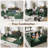 108" L Shaped Couch, Modular Sectional Sofa With Chaise, Cloud Boneless Couch With Deep Seat & Removable Pillow For Living Room, Bedroom, No Assembly Required（Dark Green）-1651751426