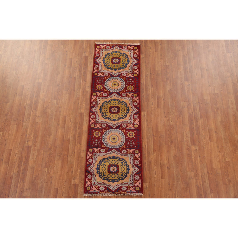 Tapis rouge traditionnel rouge 2x8