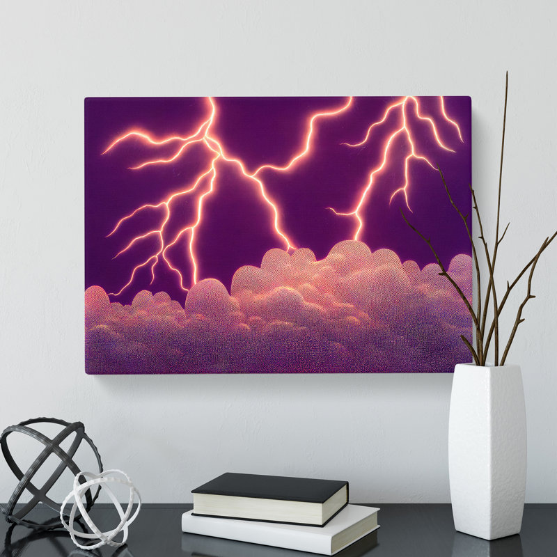 Splendorous Thunderstorm - Wrapped Canvas Print, 35cm H x 50cm W x 3cm D
