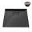 42 in. x 34 in. Alcove Acrylic Shower Base in Glossy Black With Right Drain, Drain Included-115222522