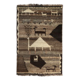 One-of-a-Kind 3'5" X 4'11" Hand Knotted Area Rug