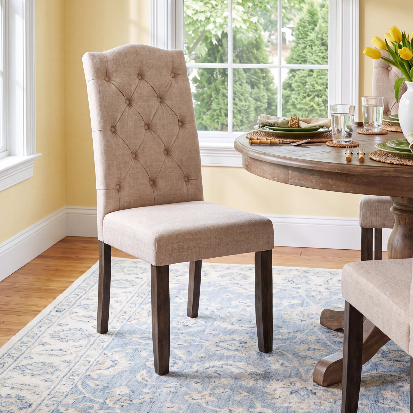 Bianca Acacia Parsons Dining Chair