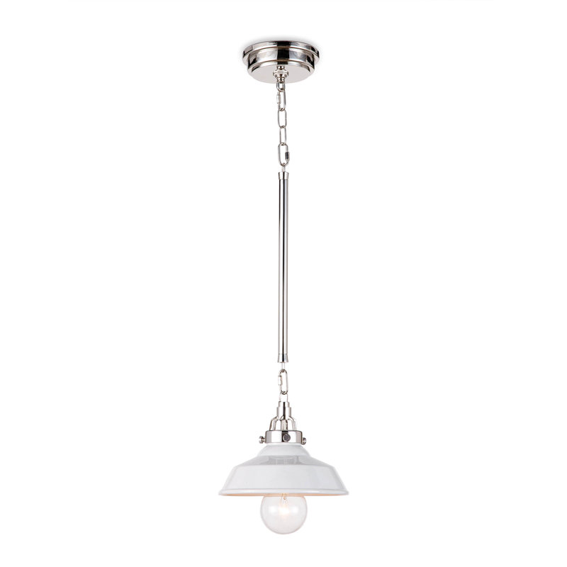 Luminaire suspendu en céramique Maine, Blanc