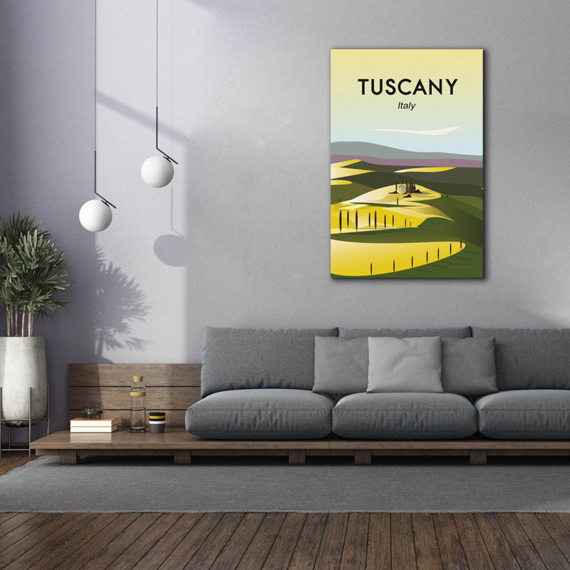 Toile épique Graffiti «Tuscany» par Omar Escalante, 40 po x 60 po