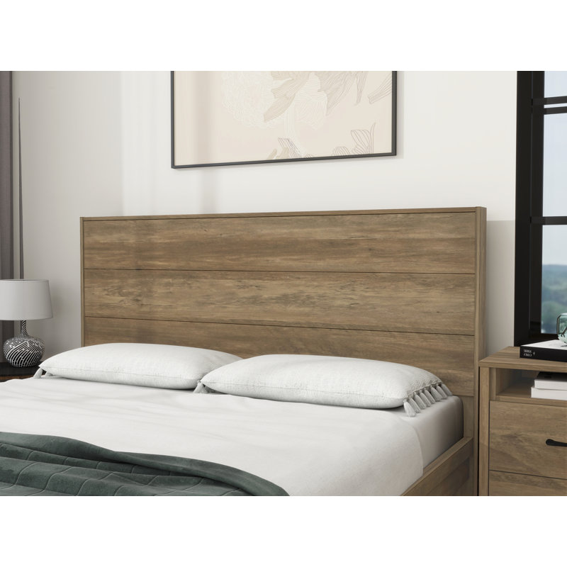 Allyannah Transitional Full Queen Headboard, Gray