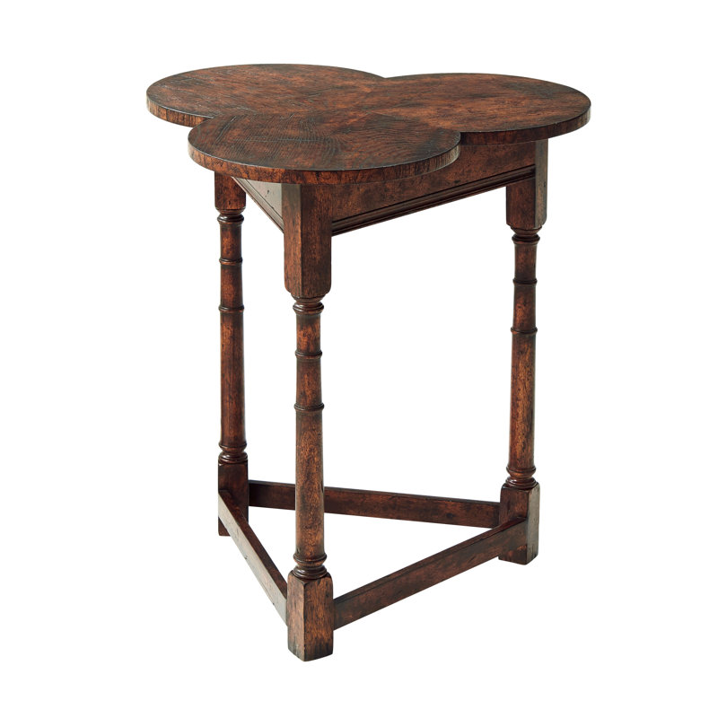 Victory Oak Black & Light Brown Free Form End Table