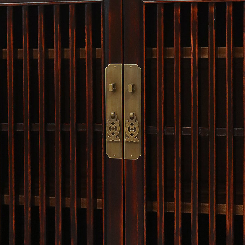 Buffet rétro de style chinois minimaliste, Marron foncé