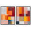 «Vibrant Repose Duet», ensemble de décorations murales modernes en acrylique encadré par Art Remedy, cadre noir, 24 x 30-2099579816-2099579867