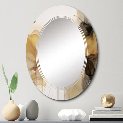 Pipistrell - Miroir mural moderne ovale