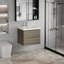Meuble-lavabo flottant avec lavabo, meuble-lavabo mural moderne avec lavabo en résine et tiroirs à fermeture en douceur-569338780-569338781