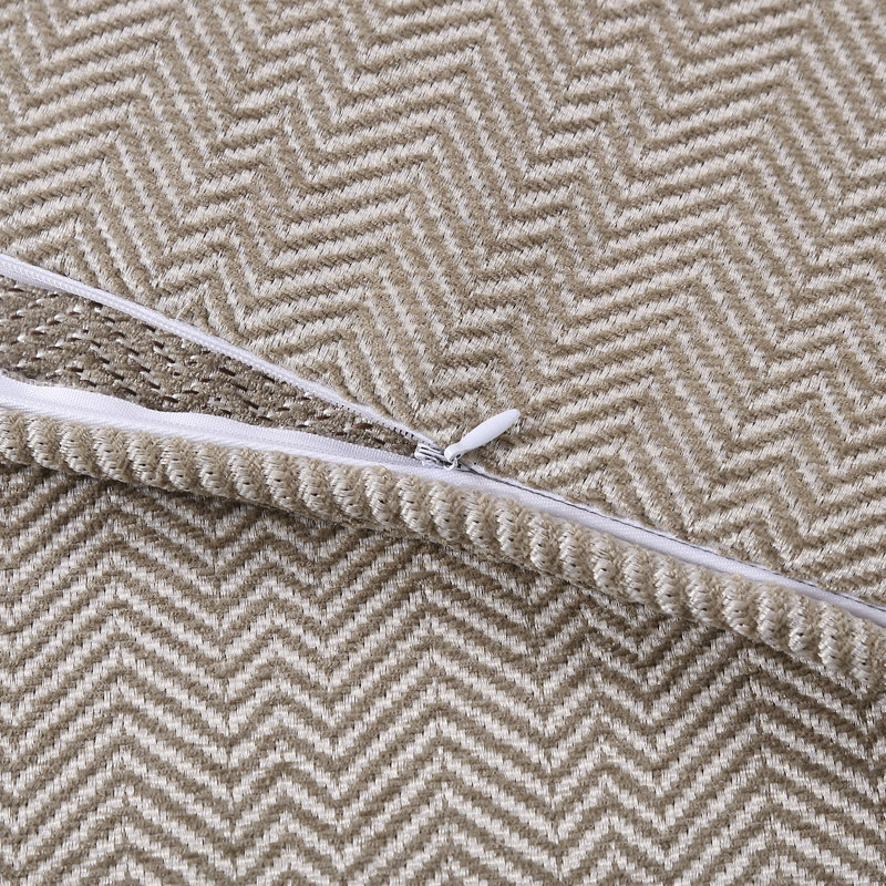 Ensemble d'édredon en sergé rustique tissé classique 3 pièces Chenille, Édredon pour très grand lit + 2 taies décorativ