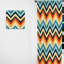 Motif à chevrons Retro Revival - Rideau à chevrons - Rideau à chevrons obscurcissant - 1 panneau-107562615
