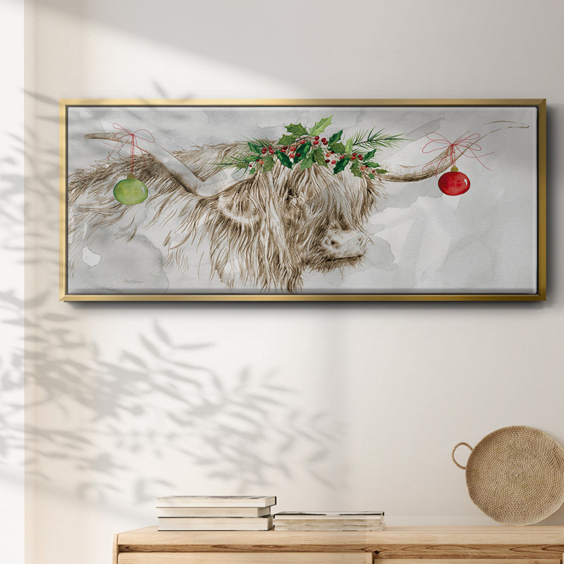 Highland Holidays - toile encadrée, H 8 po x l 20 po