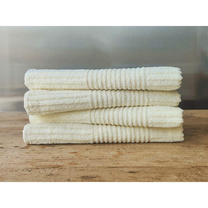 Jacquard Tea Towel Kitchen Towel, Cream