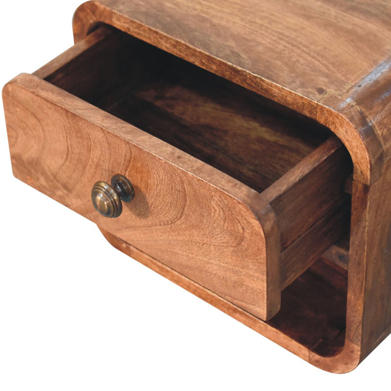 30cm W Solid Wood Bedside Table