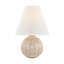 Capers Table Lamp in Aged Brass and Ceramic Ivory Petal by Cortney Bishop