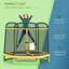Trampoline hexagonal d'intérieur pour enfants de 7,06 pi-61797238