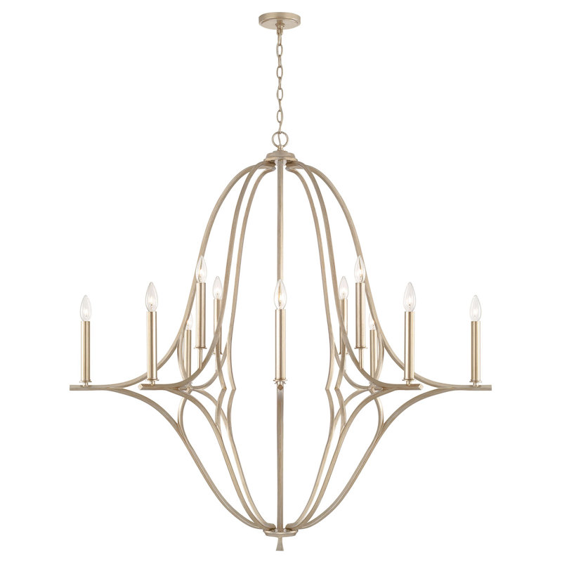 Lustre classique de style bougie , H 47,5 po x l 48 po