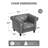 Gazim 2-Piece Tufted Upholstered Velvet Chesterfield Accent Chair Living Room Furniture Set-1143386314