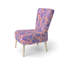 Chaise d'appoint moderne - Chaise d'appoint rose à motif cachemire-181759955