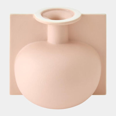 Brim Vase-Petal-Squat 7"H x 7"W x 8"D Vase