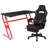 Bridesdale Gaming Bundle-Cup/Headphone Desk & Reclining Footrest Chair-1426605472