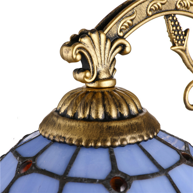 Altgeld Armed Sconce, Blue/Black/Green