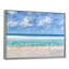 Tranquil Beach under White Clouds - Sea & Shore Wall Decor-323833896-347542304-347542317