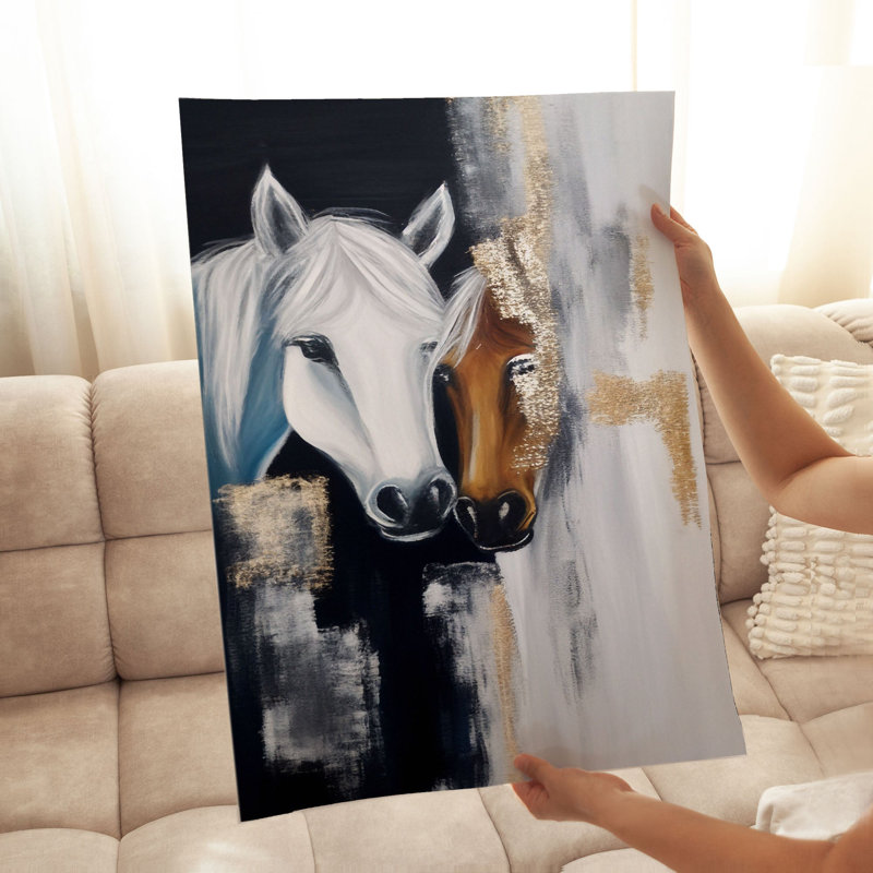 «Animals Best Friends Forever Glam», reproduction d'art non encadrée, H 14 po x l 11 po