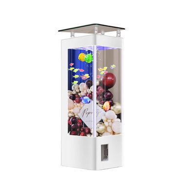 82 Gallon Rectangular White Aquarium