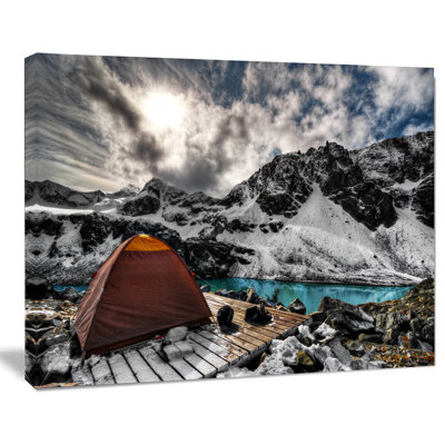 " Campsite Above Turquoise Lake "