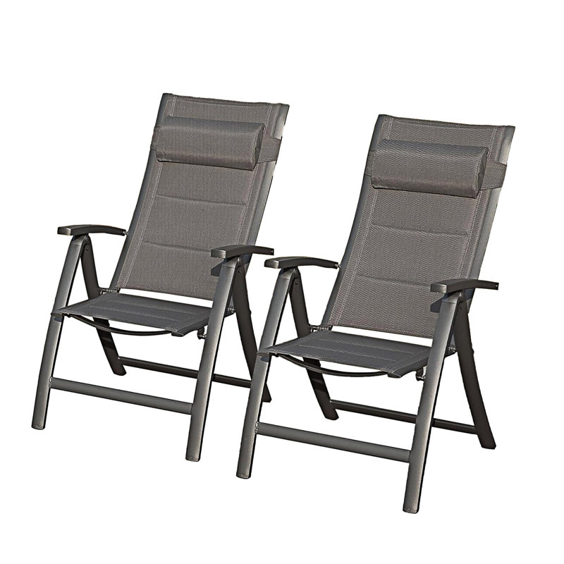 Ensemble de 2 chaises de patio pliantes
