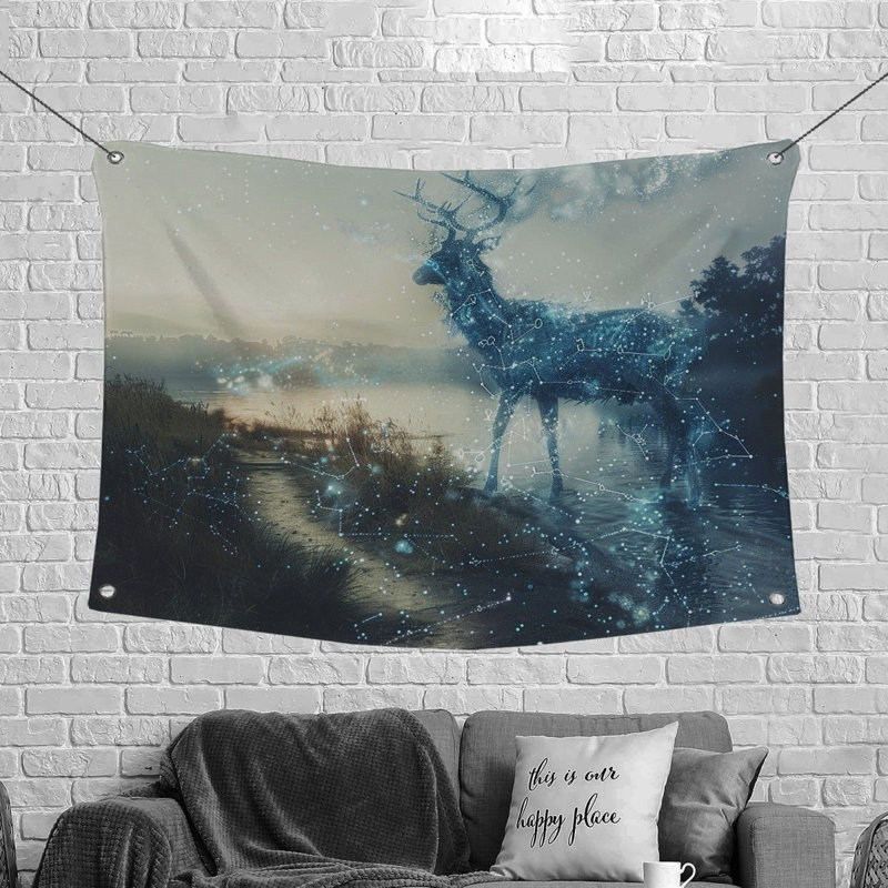 Tapisserie en microfibre, H 88 po x l 104 po