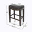 Tabouret de comptoir clouté Tiffin-1282905710