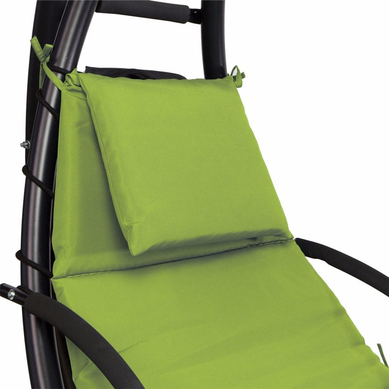 Chaise longue suspendue avec support Nagina, Herbe (vert)