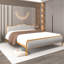 Lit plateforme en bois massif et rembourré Kinberli-596786571-596786568
