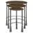 Natural and Gunmetal 3-Piece Nesting Table