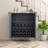 Blue Wine Bar Cabinet with Adjustable Shelf-774037900