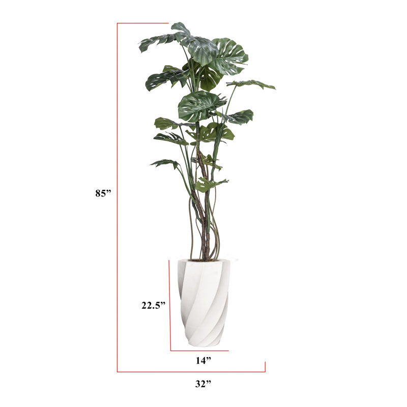 Fausse plante 85 po Monstera