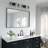 Metal Rectangle Mirror with Aluminum Frame, Bathroom Mirror with Resistant Glass-1301543974-1299815389