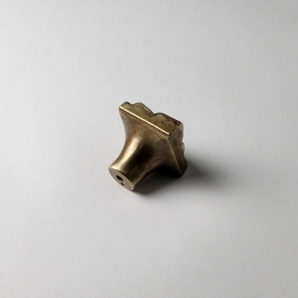Dove Bronze Square Knob, Traditional Bronze