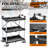 3-Tier Collapsible Service Cart, 265Lbs Foldable Utility Service Cart Portable Tool Cart With Wheels