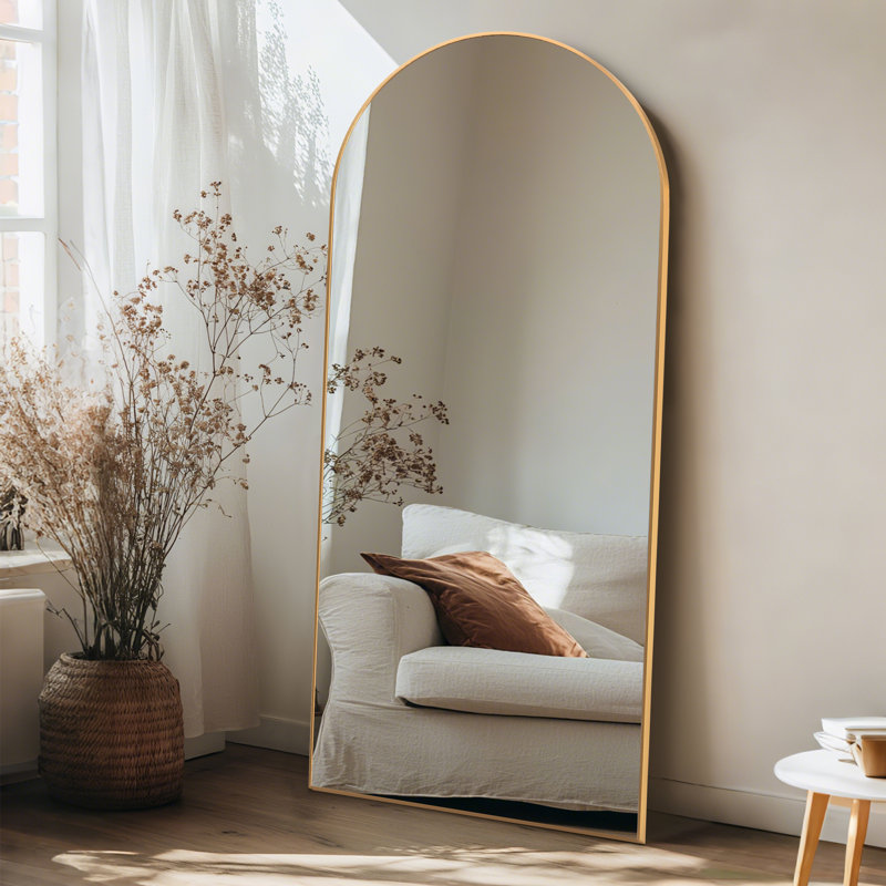 Miroir pleine grandeur Andin, 64 po x 21 po, Or