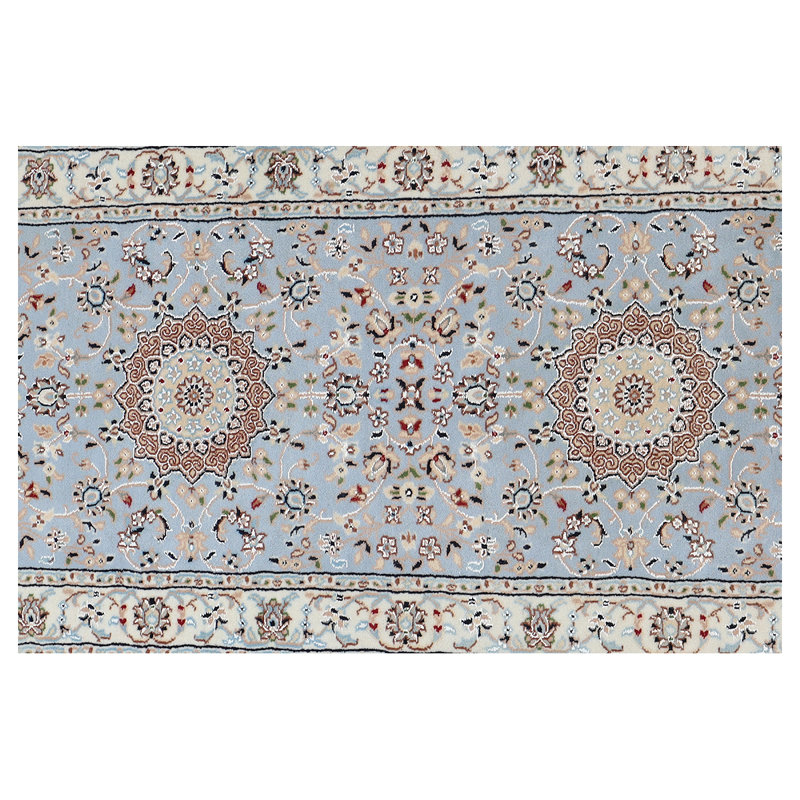 Oriental Area Rug in Ivory, Rectangle 4' x 6'